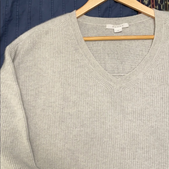 Duffy heathered light grey cashmere sweater - Picture 4 of 8